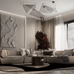 RECEPTION & KITCHEN - Madinaty Sera Interior Design Egypt