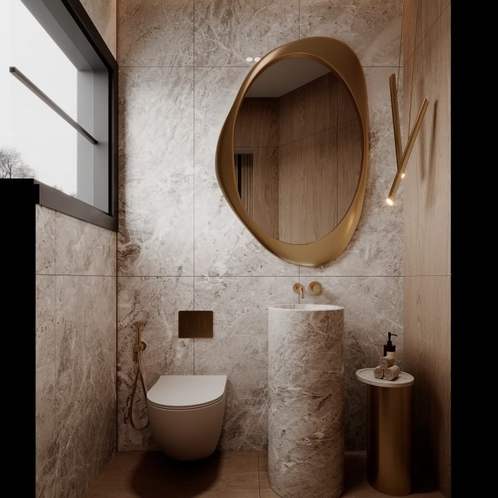 Geust bathroom - Wesal Sera Interior Design Egypt