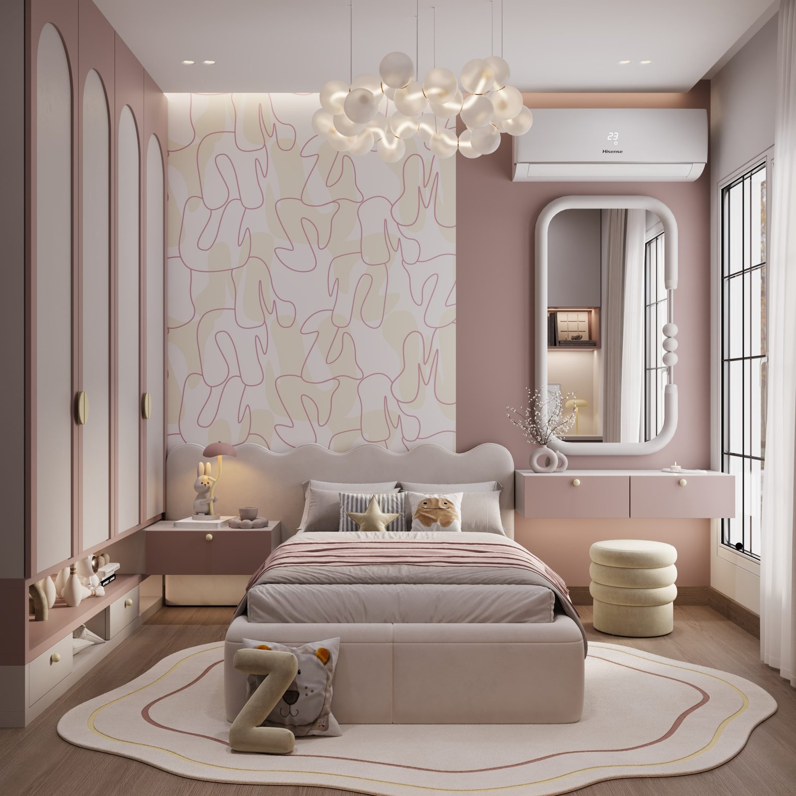 girl bedroom- Green 6 Sera Interior Design Egypt