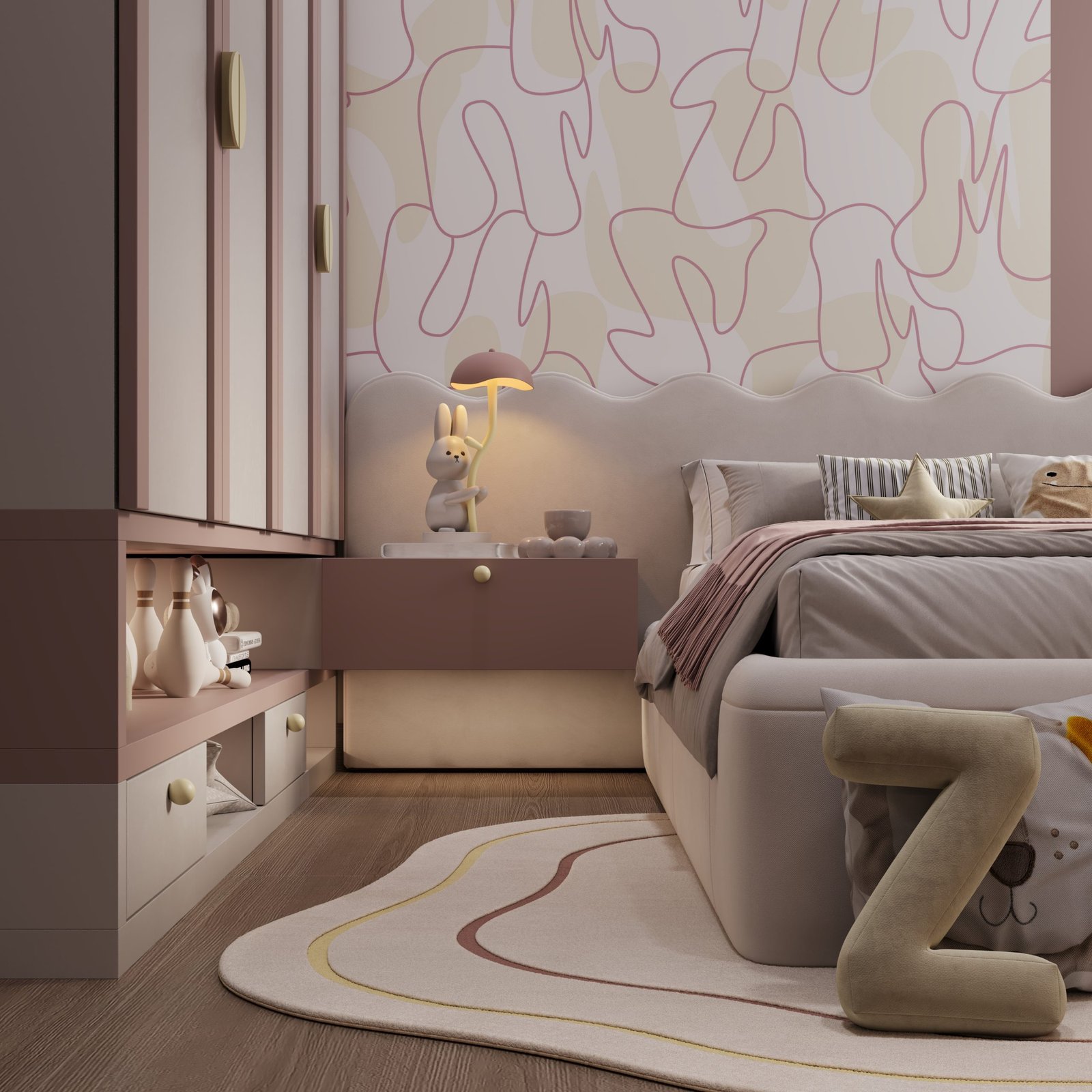 girl bedroom- Green 6 Sera Interior Design Egypt