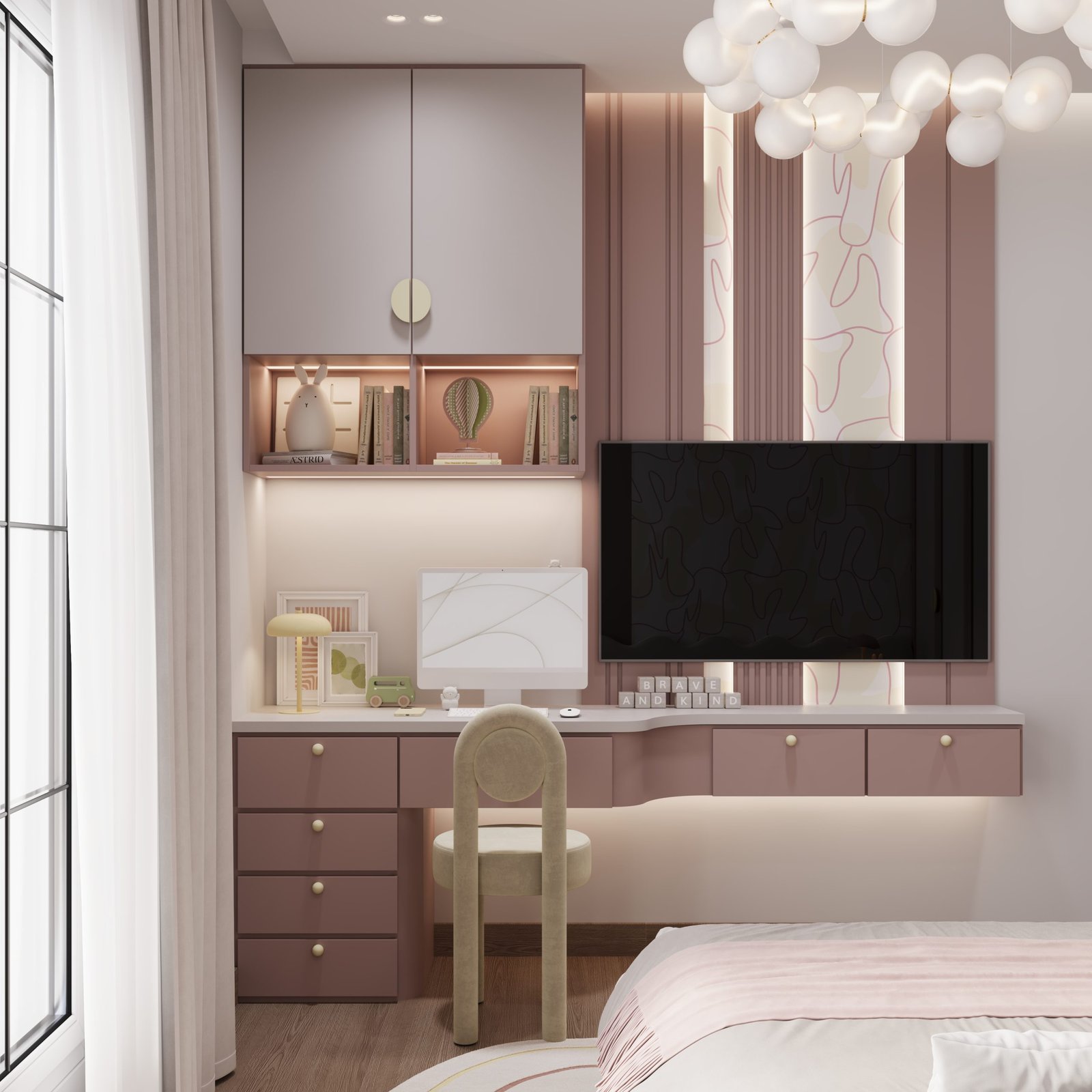 girl bedroom- Green 6 Sera Interior Design Egypt